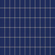 2x4 Straight Set Sheeted Natural Press Ceramic Mosaic Tile in Ultramarine Matte