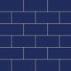 4x8 Natural Press Ceramic Tile in Ultramarine Matte