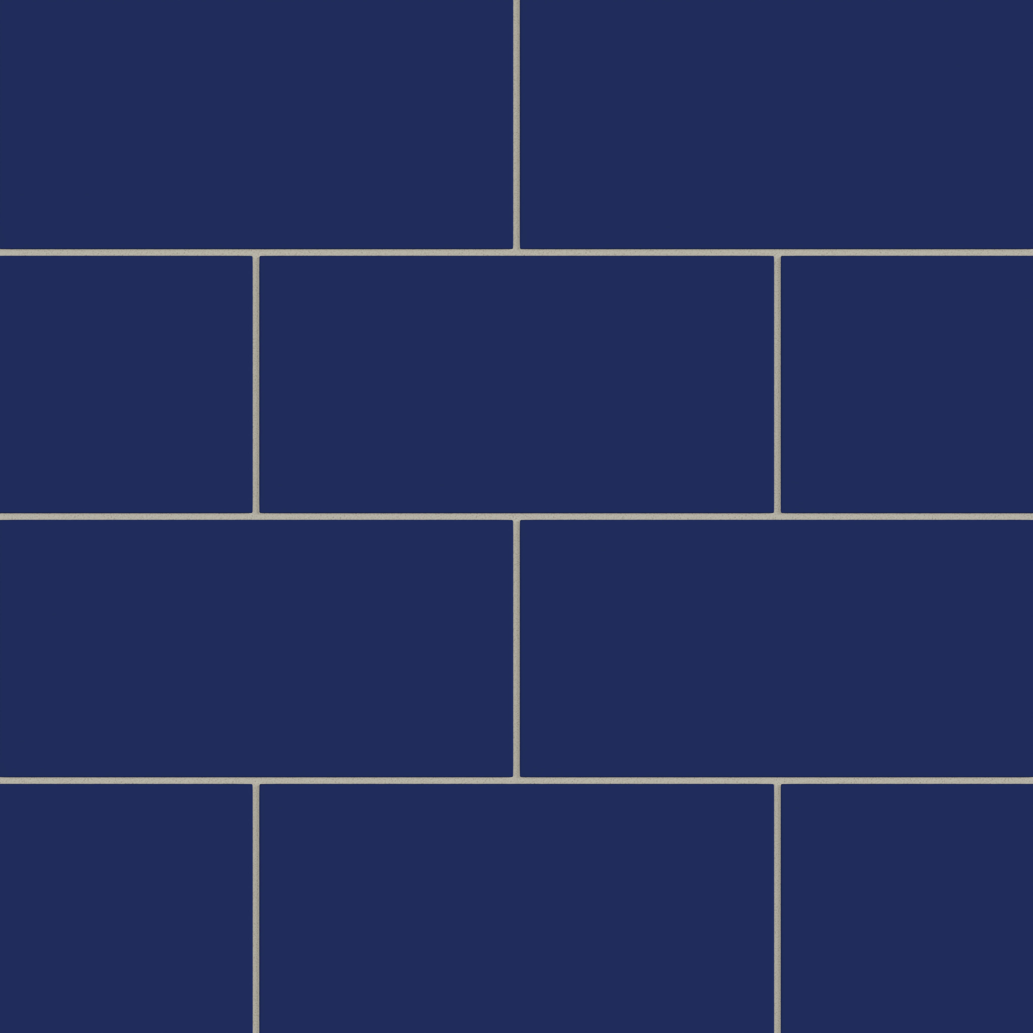 6x12 Natural Press Ceramic Tile in Ultramarine Matte