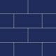 6x12 Natural Press Ceramic Tile in Ultramarine Matte