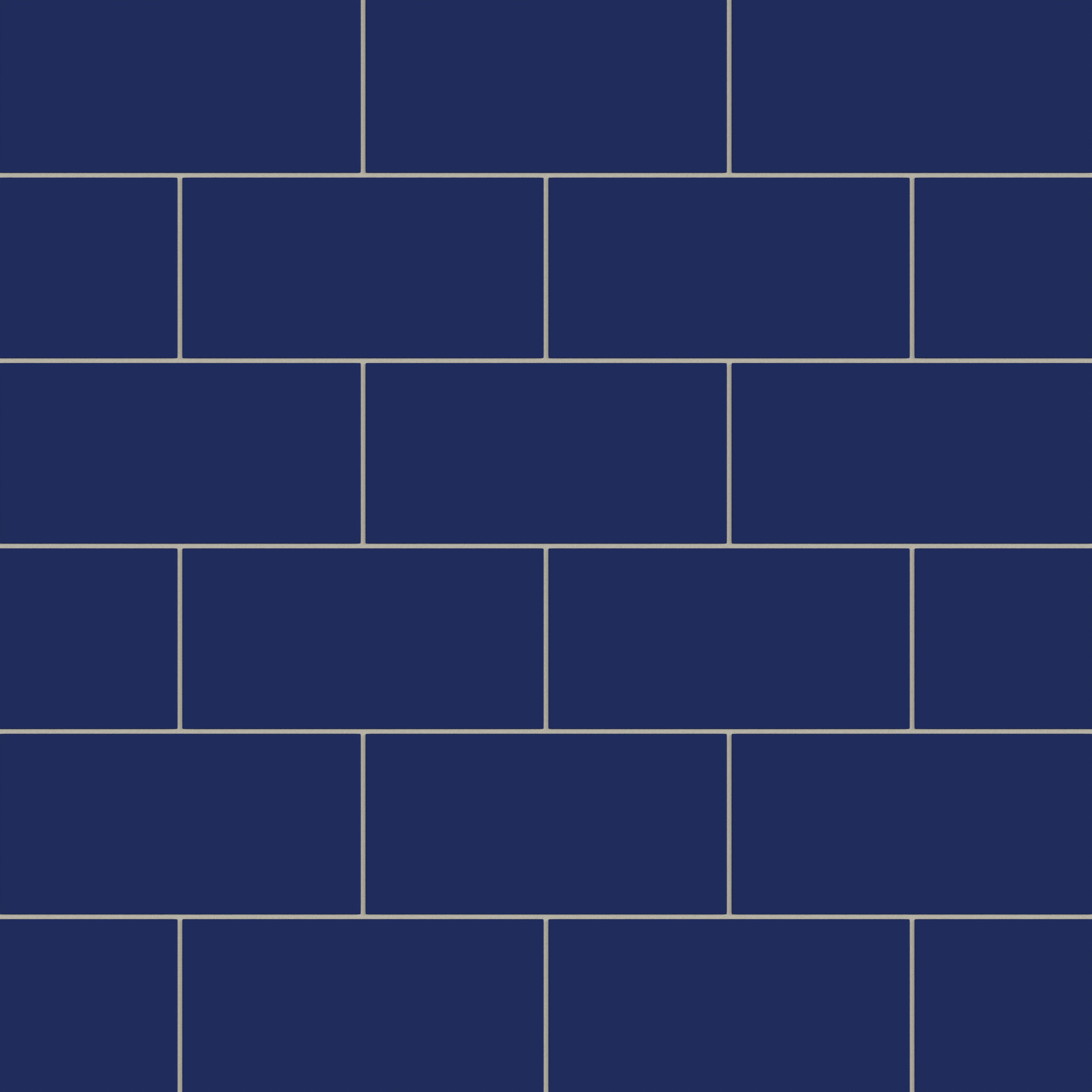 6x12 Natural Press Ceramic Tile in Ultramarine Matte