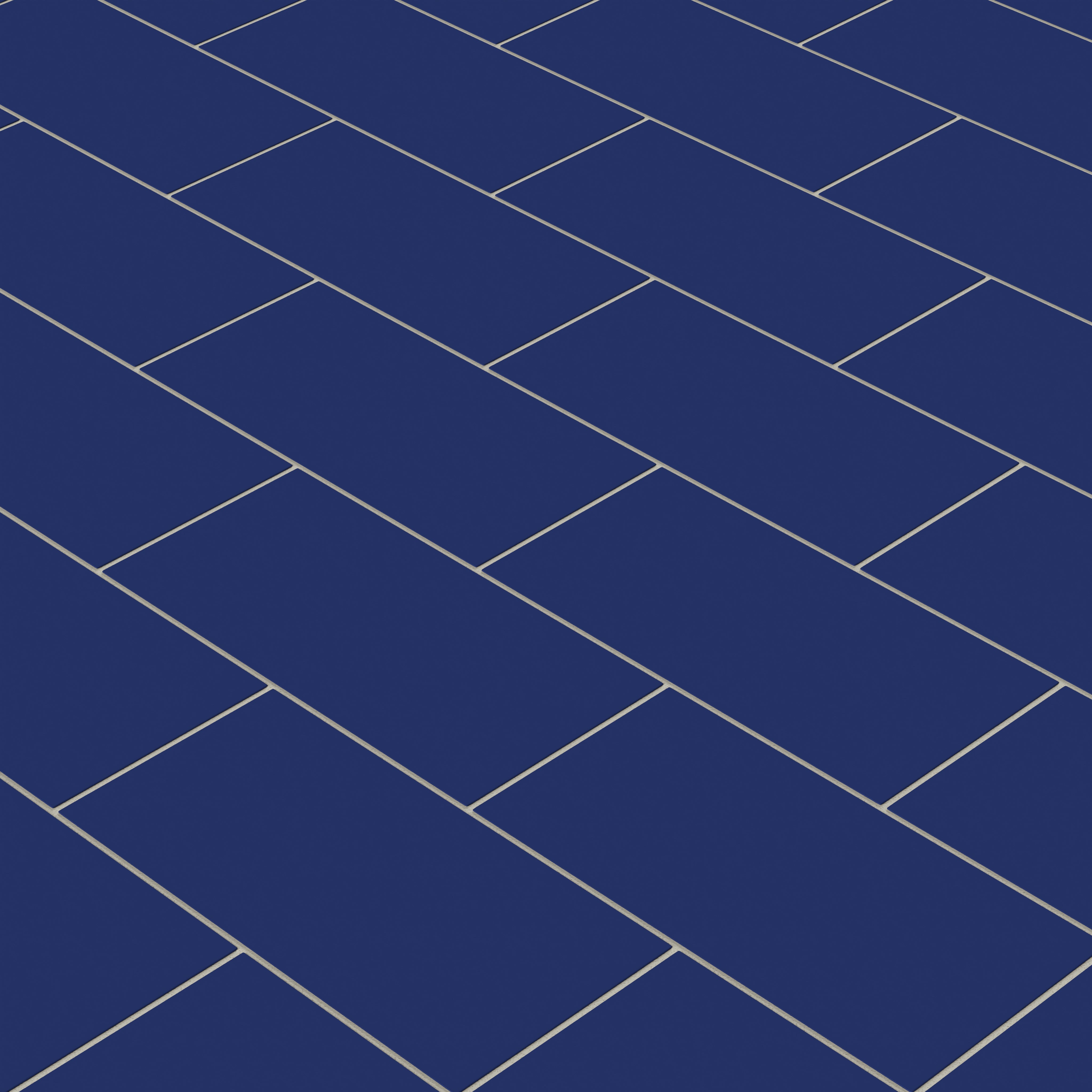 6x12 Natural Press Ceramic Tile in Ultramarine Matte