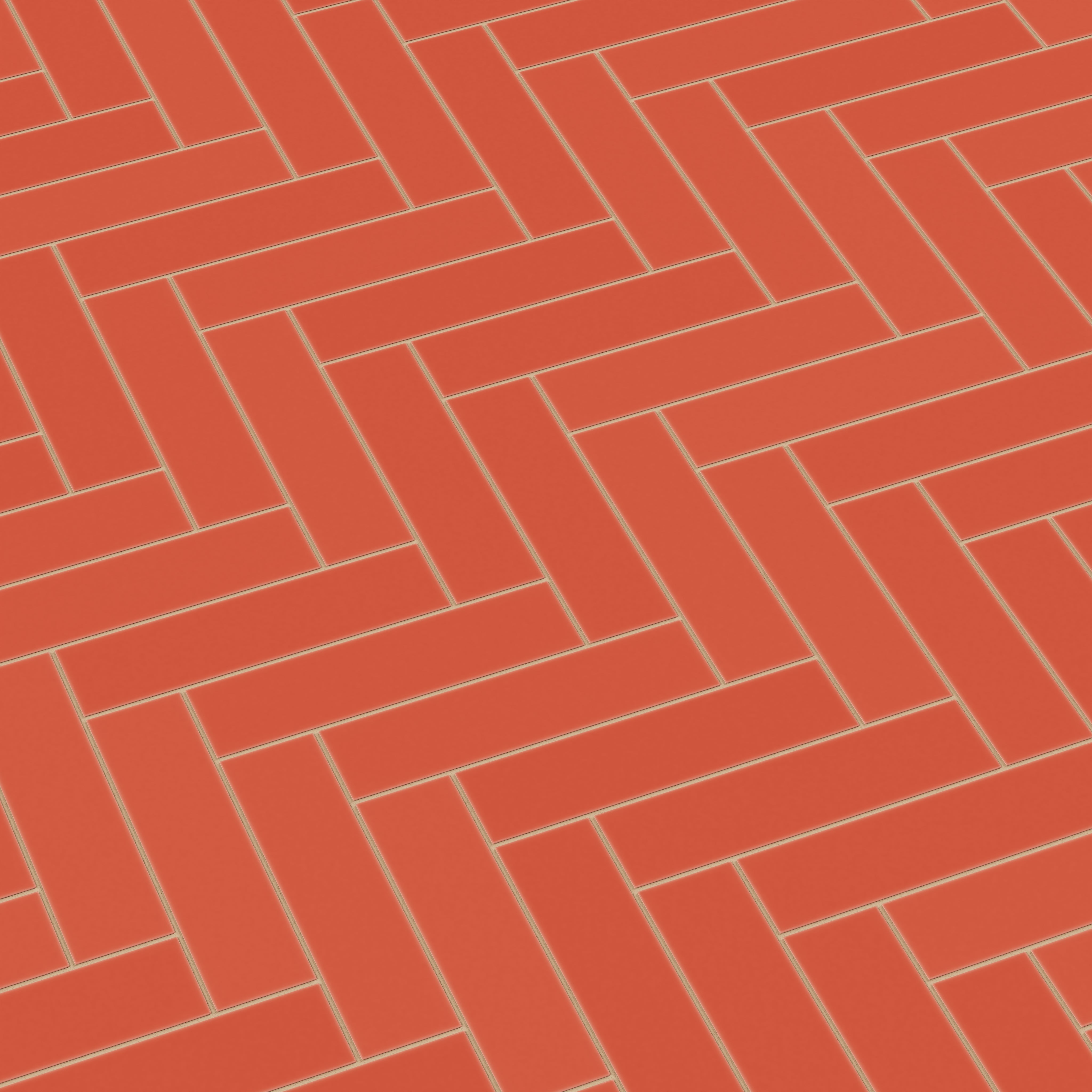 3x12 Natural Press Ceramic Tile in Vermillion Matte