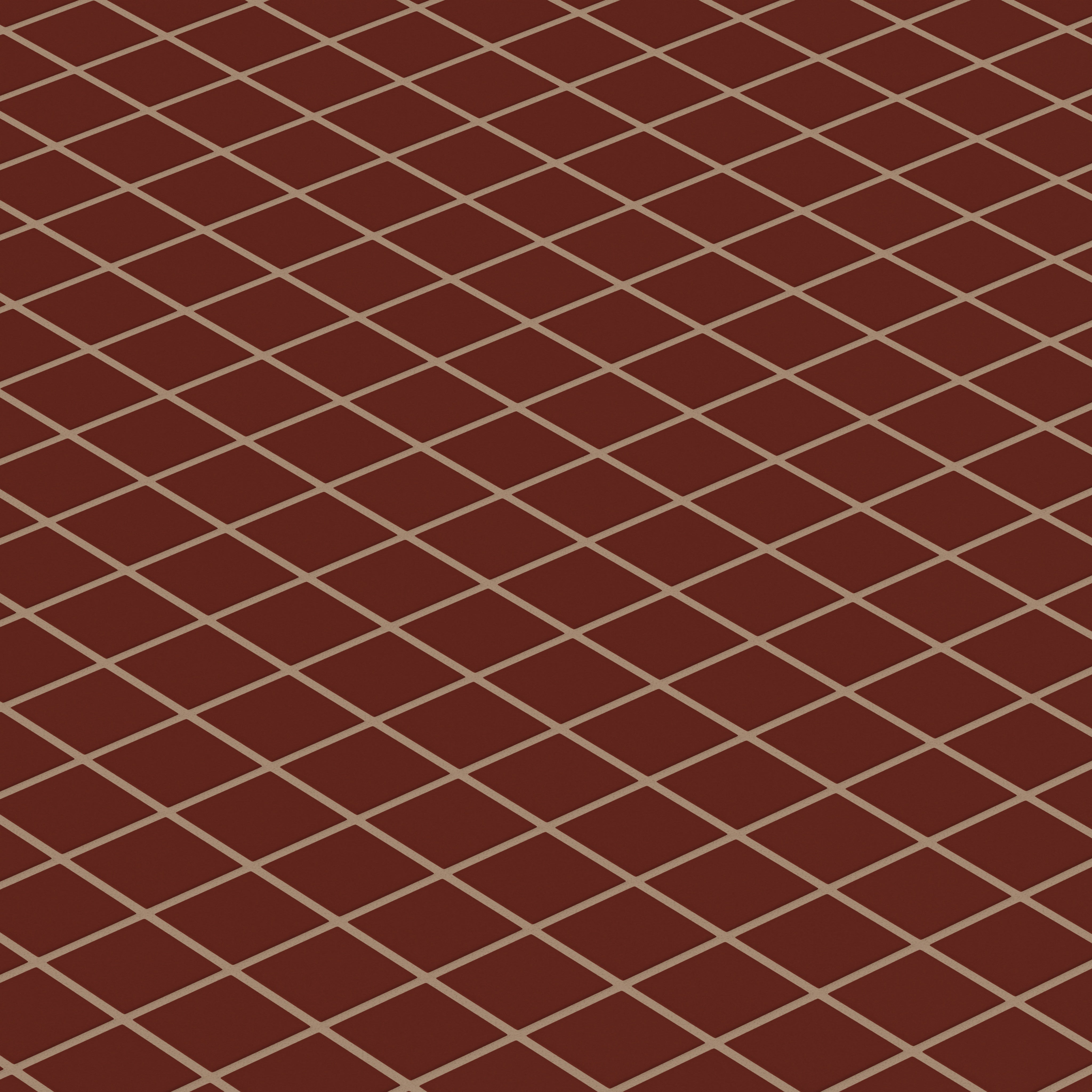 2x2 Straight Set Sheeted Original Ceramic Mosaic Tile in Vintage Leather Matte
