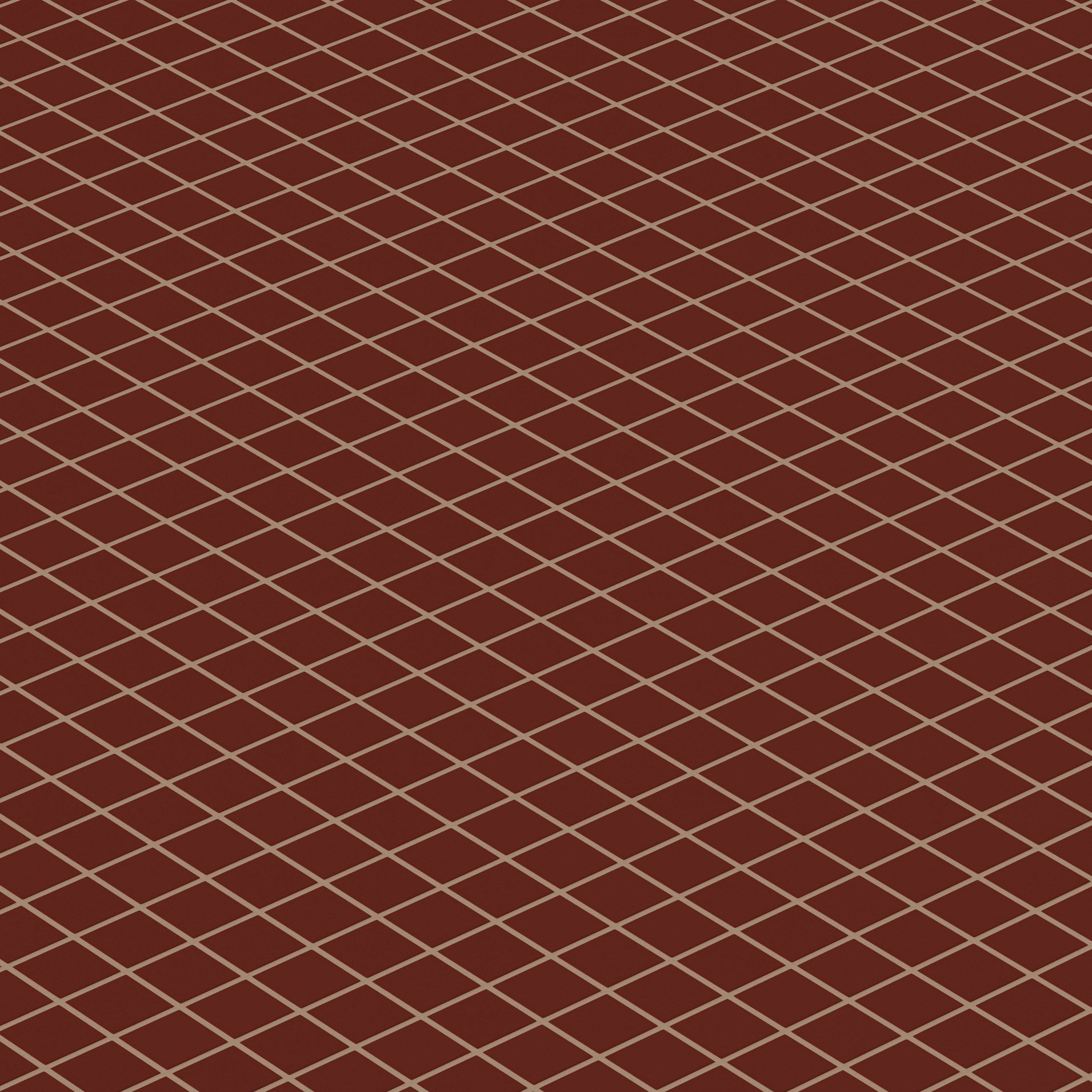 2x2 Straight Set Sheeted Original Ceramic Mosaic Tile in Vintage Leather Matte