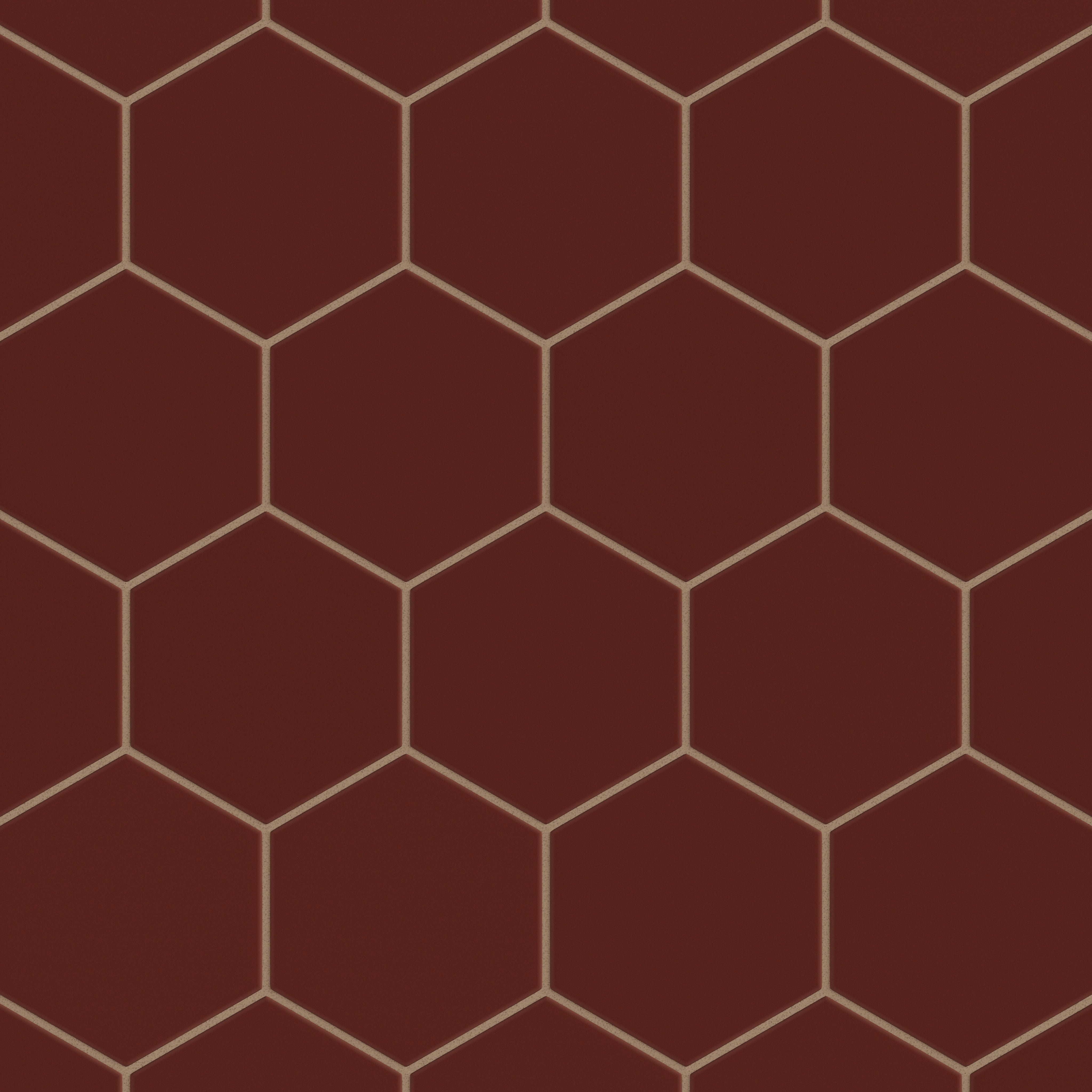 6" Hexagon Original Ceramic Tile in Vintage Leather Matte