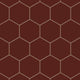 6" Hexagon Original Ceramic Tile in Vintage Leather Matte