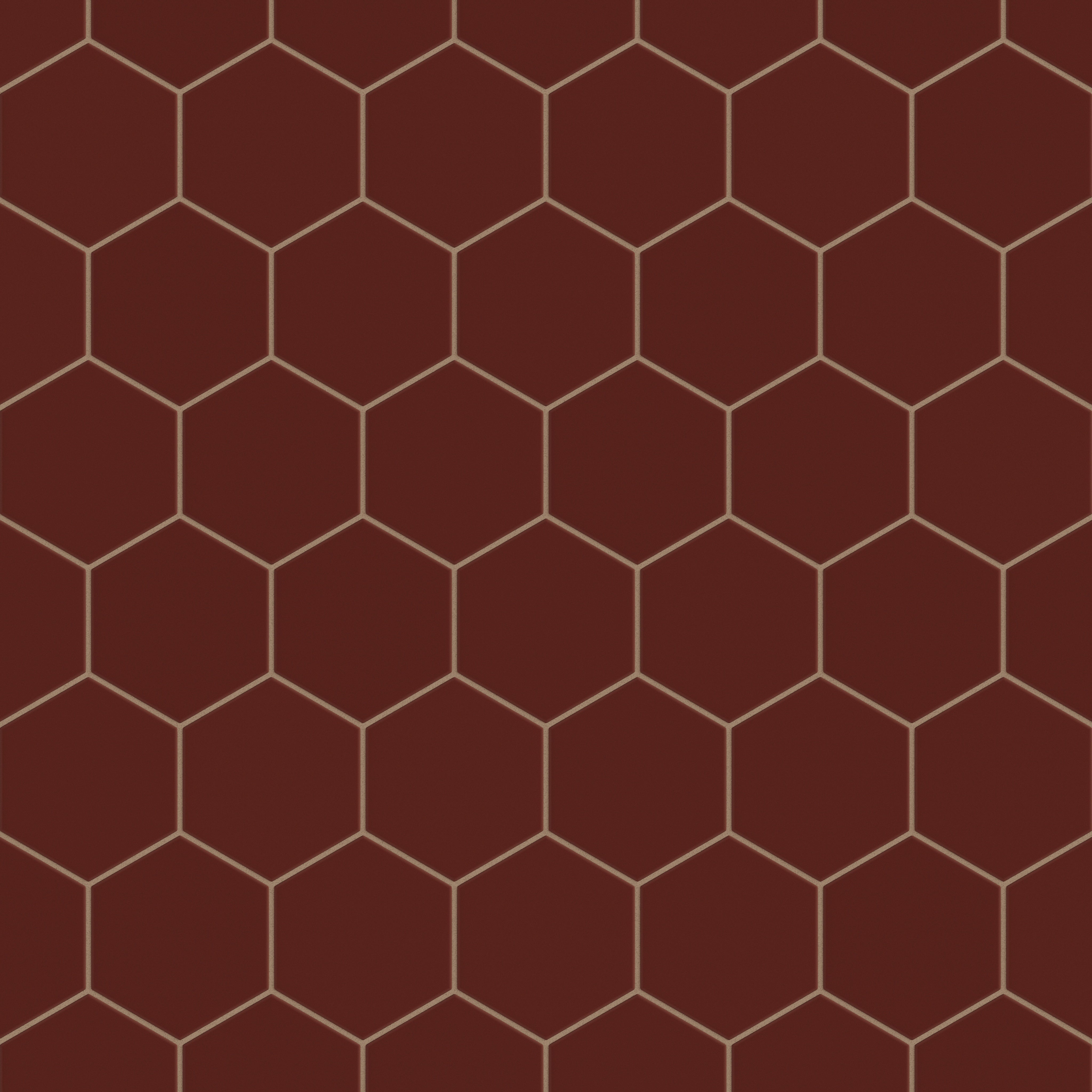 6" Hexagon Original Ceramic Tile in Vintage Leather Matte