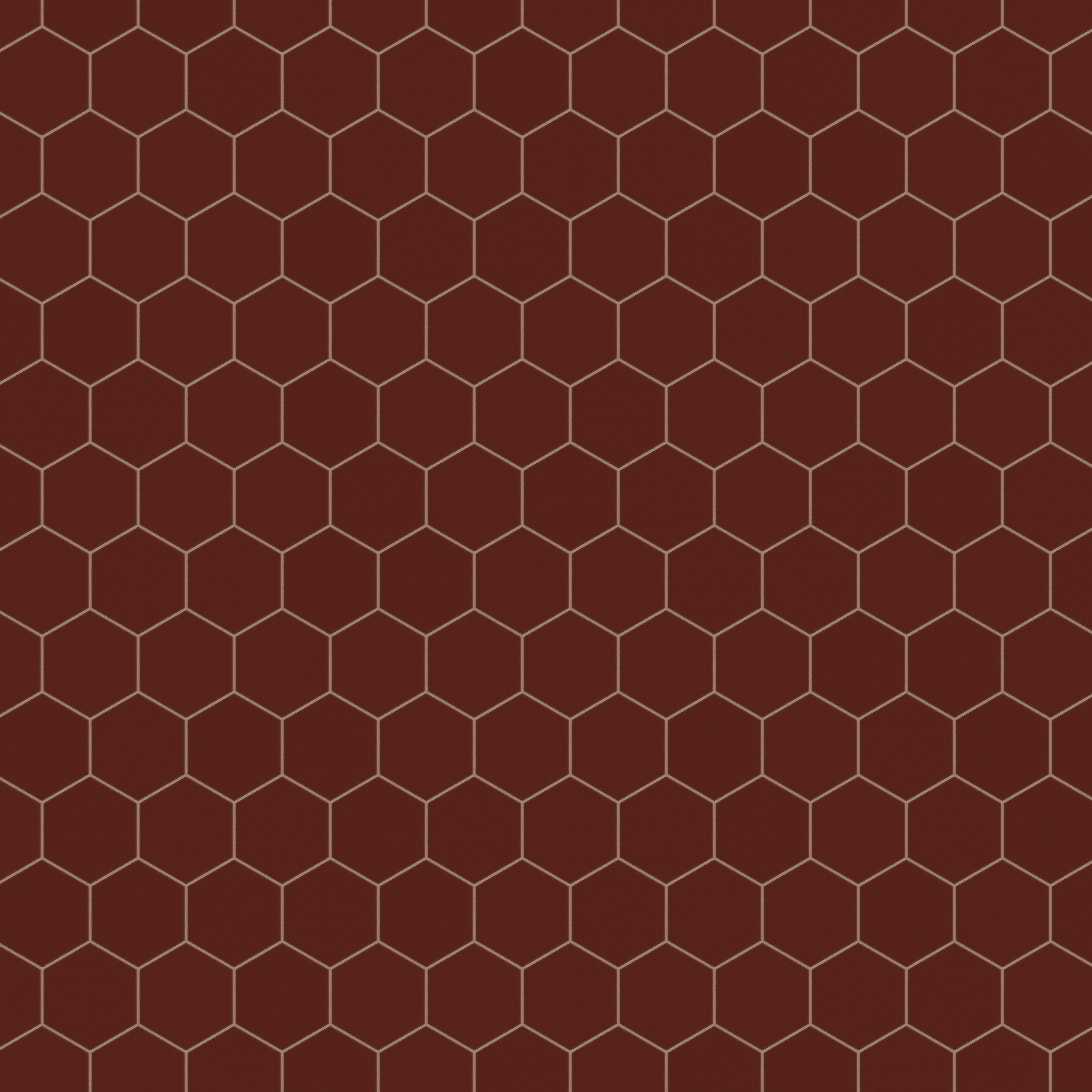 6" Hexagon Original Ceramic Tile in Vintage Leather Matte