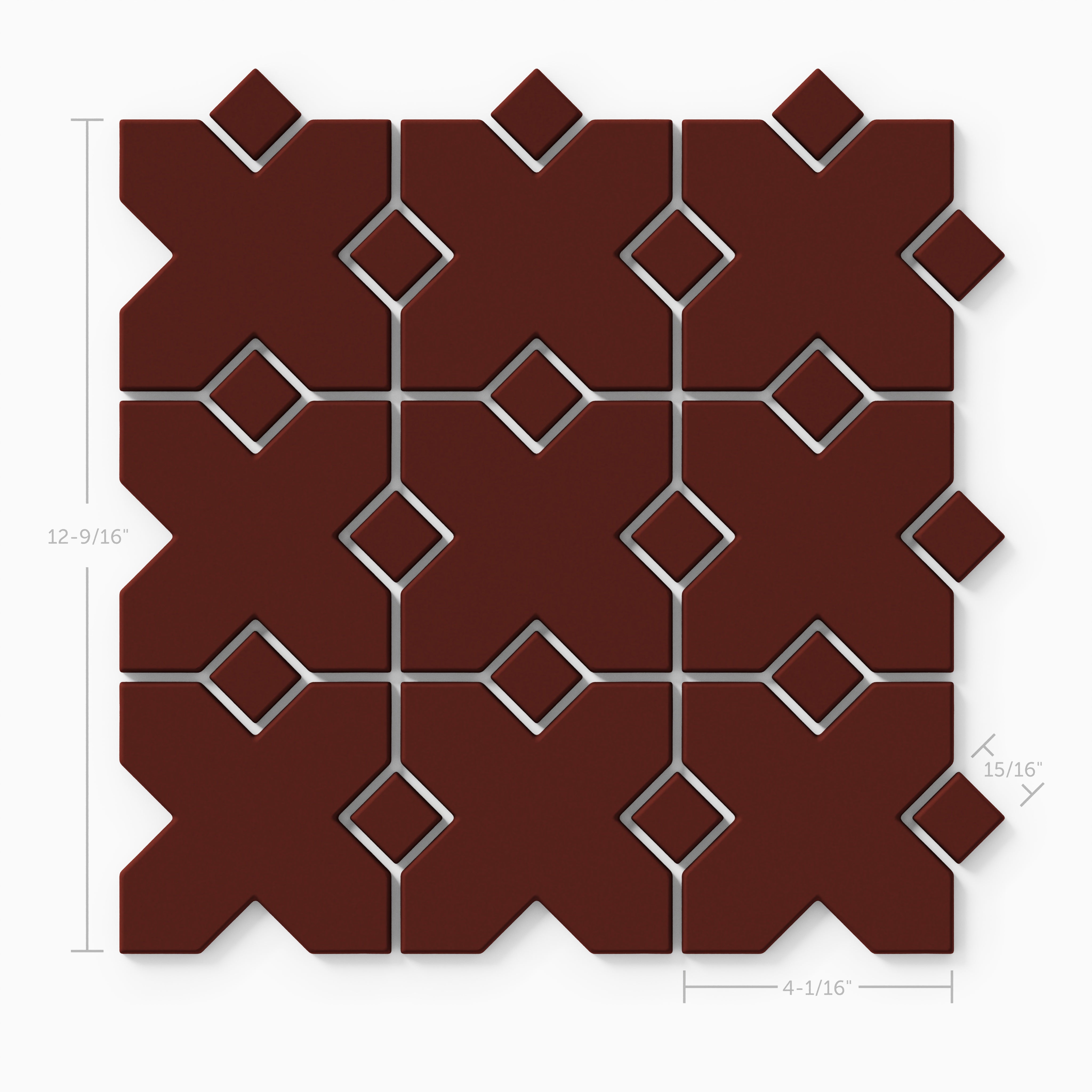 Hacienda Sheeted Original Ceramic Tile in Vintage Leather Matte