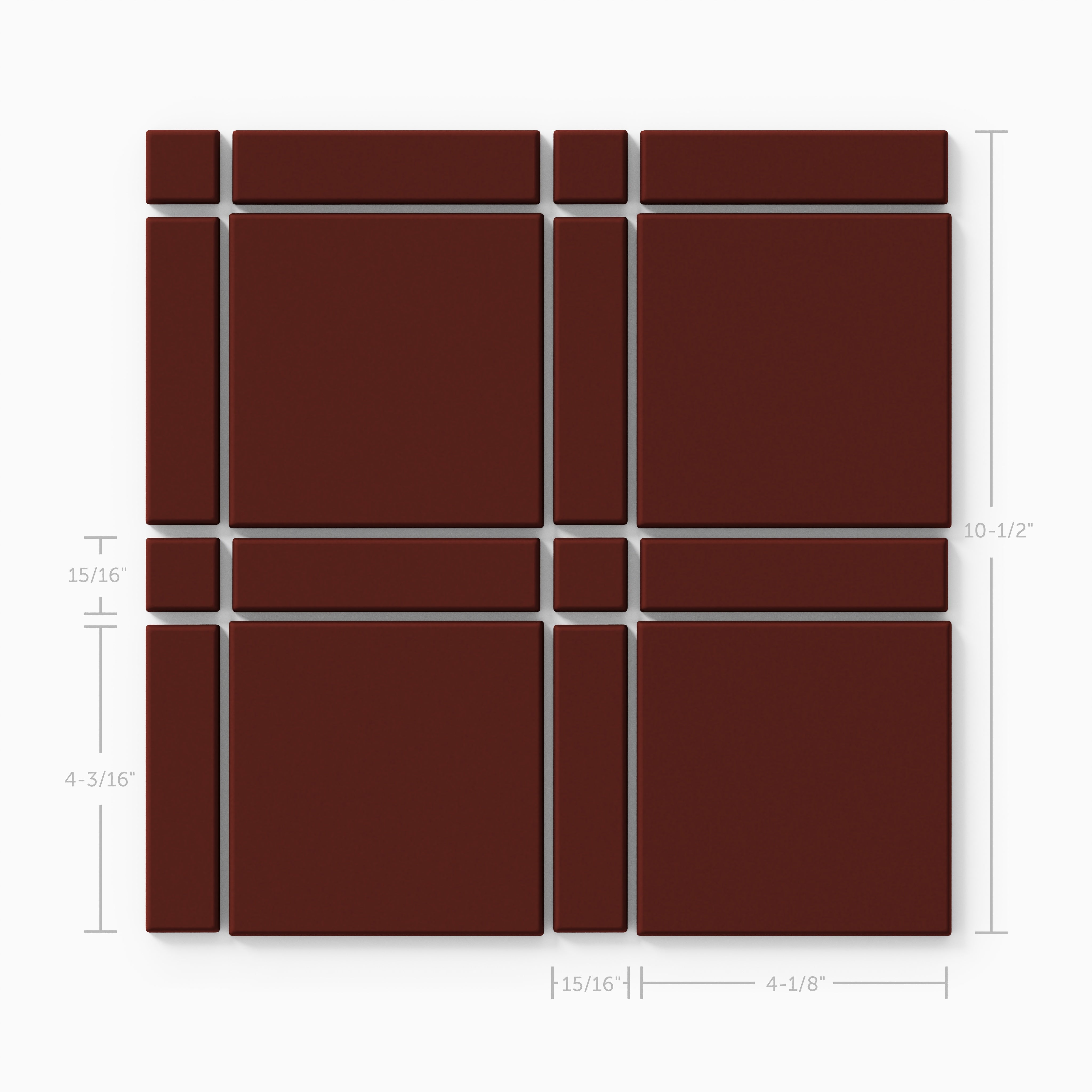 Vintage Leather Lattice Sheeted Matte Original Ceramic Tile