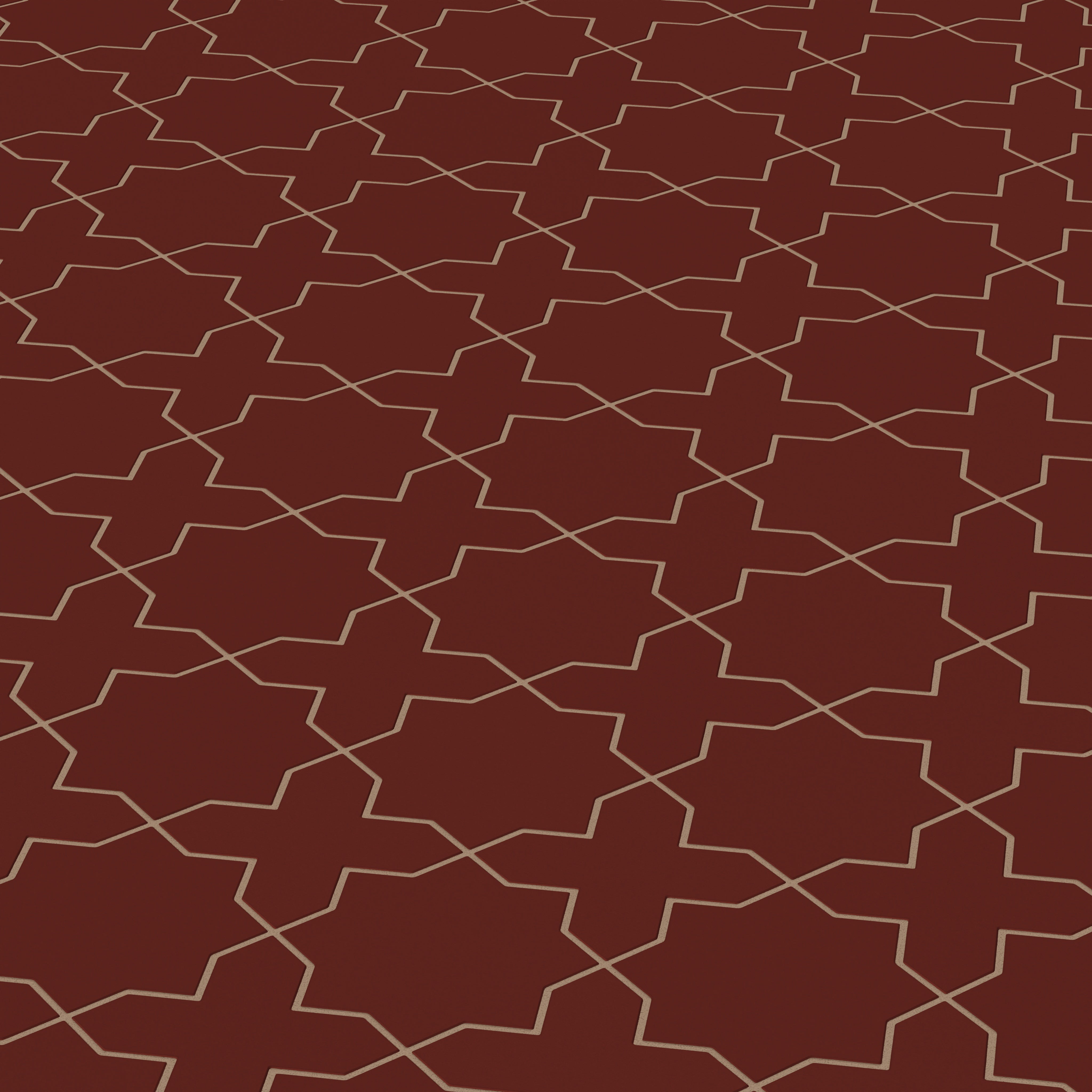 Star & Cross Original Ceramic Tile in Vintage Leather Matte