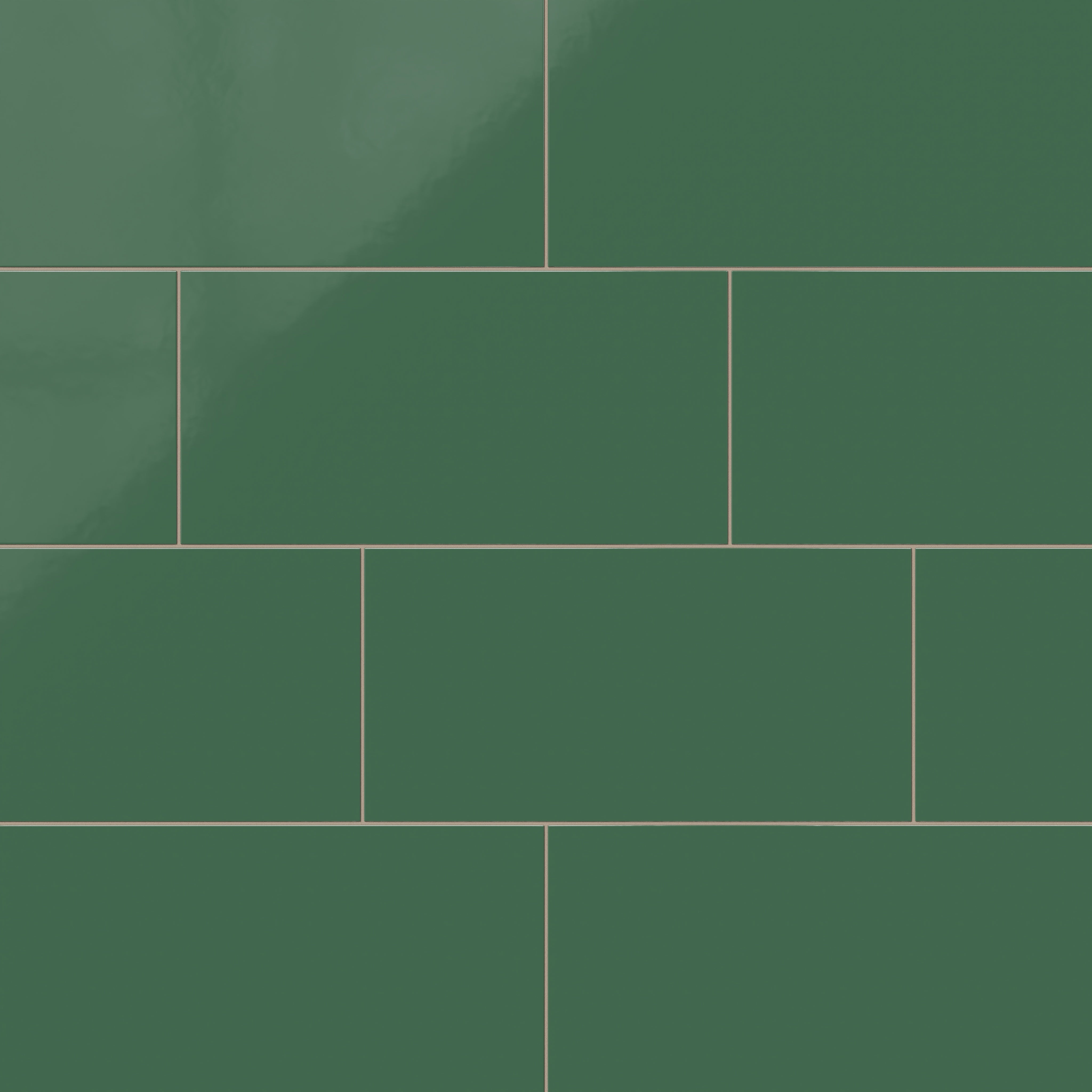 12x24 Natural Press Ceramic Tile in Viridian Gloss