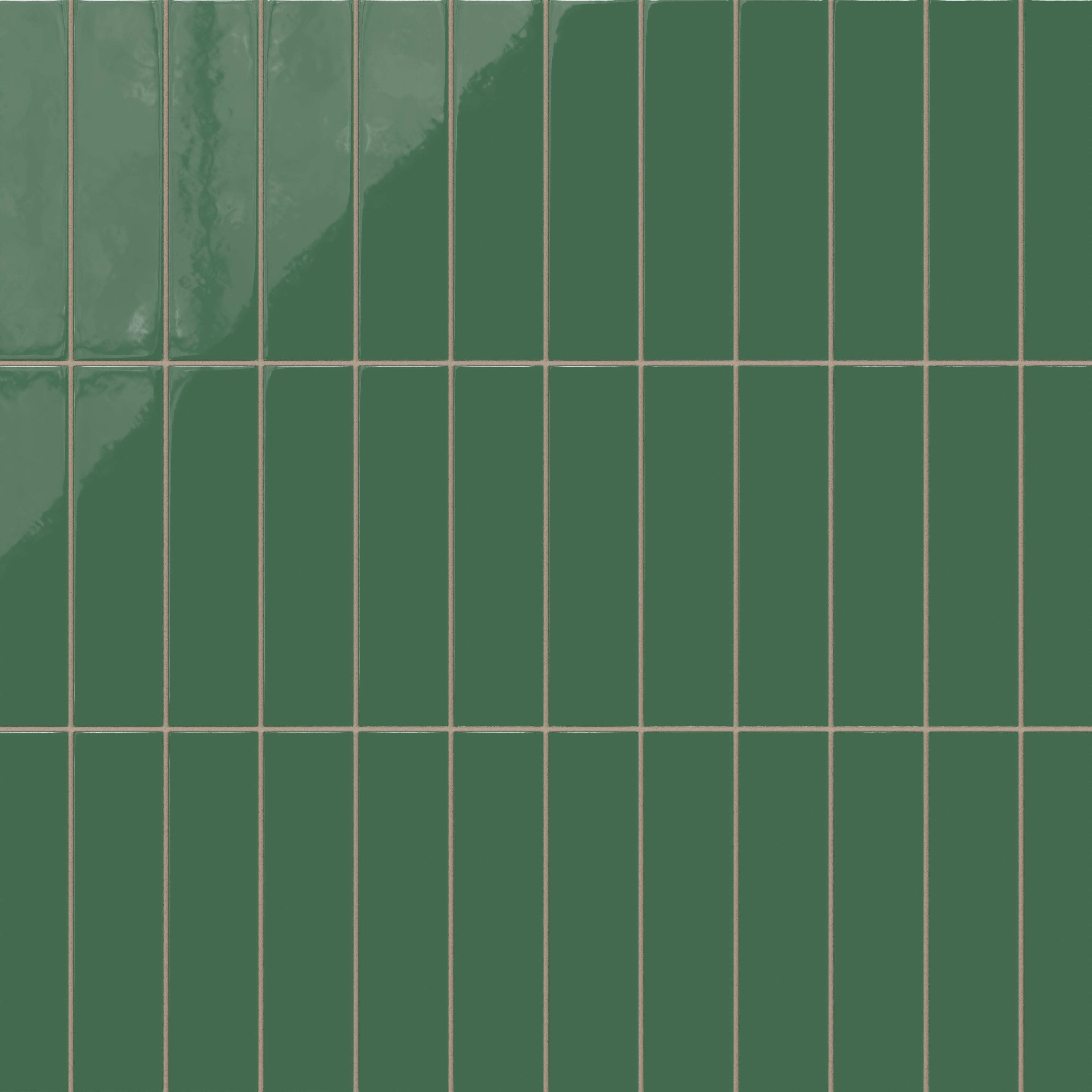 3x12 Natural Press Ceramic Tile in Viridian Gloss