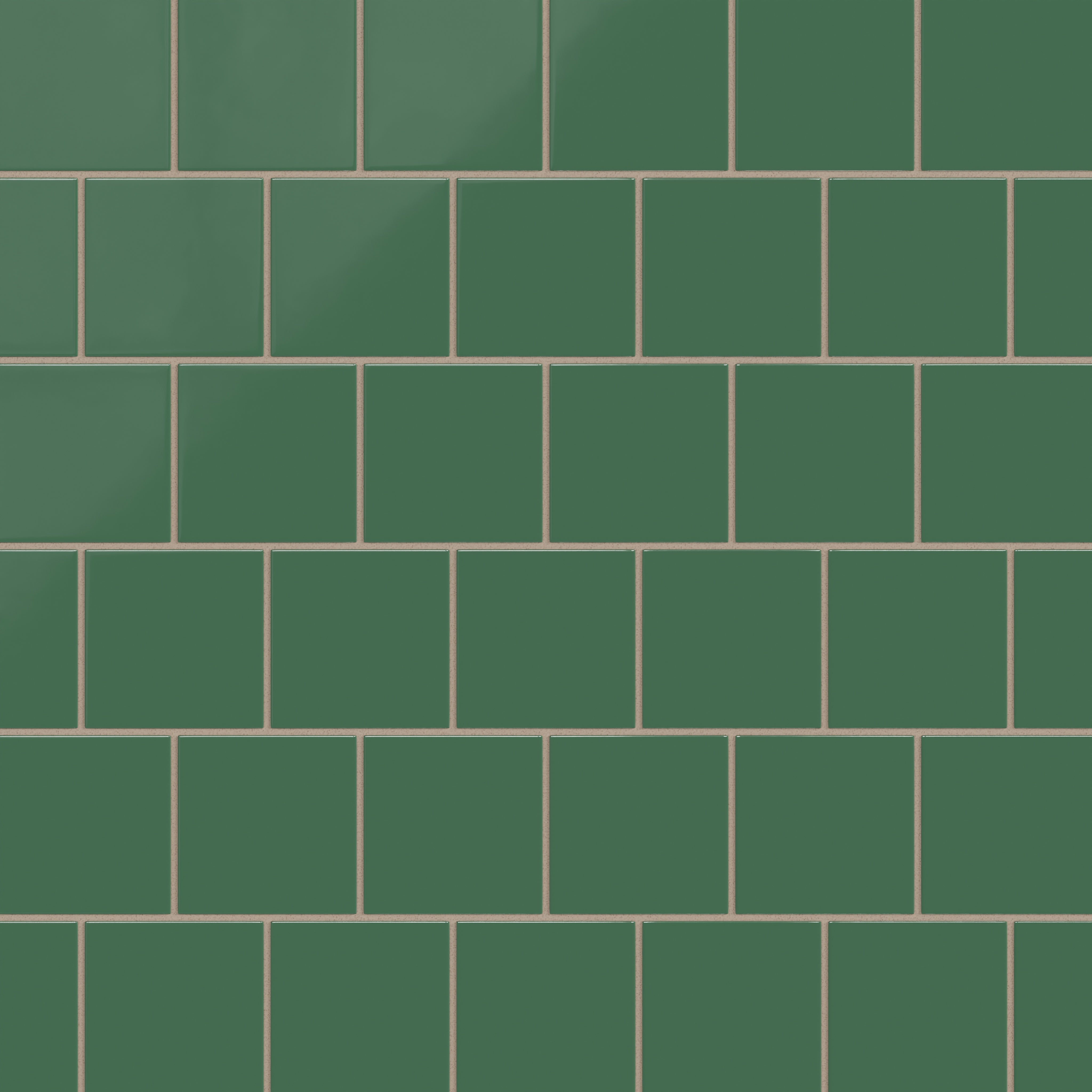 4x4 Natural Press Ceramic Tile in Viridian Gloss - Fireclay Tile