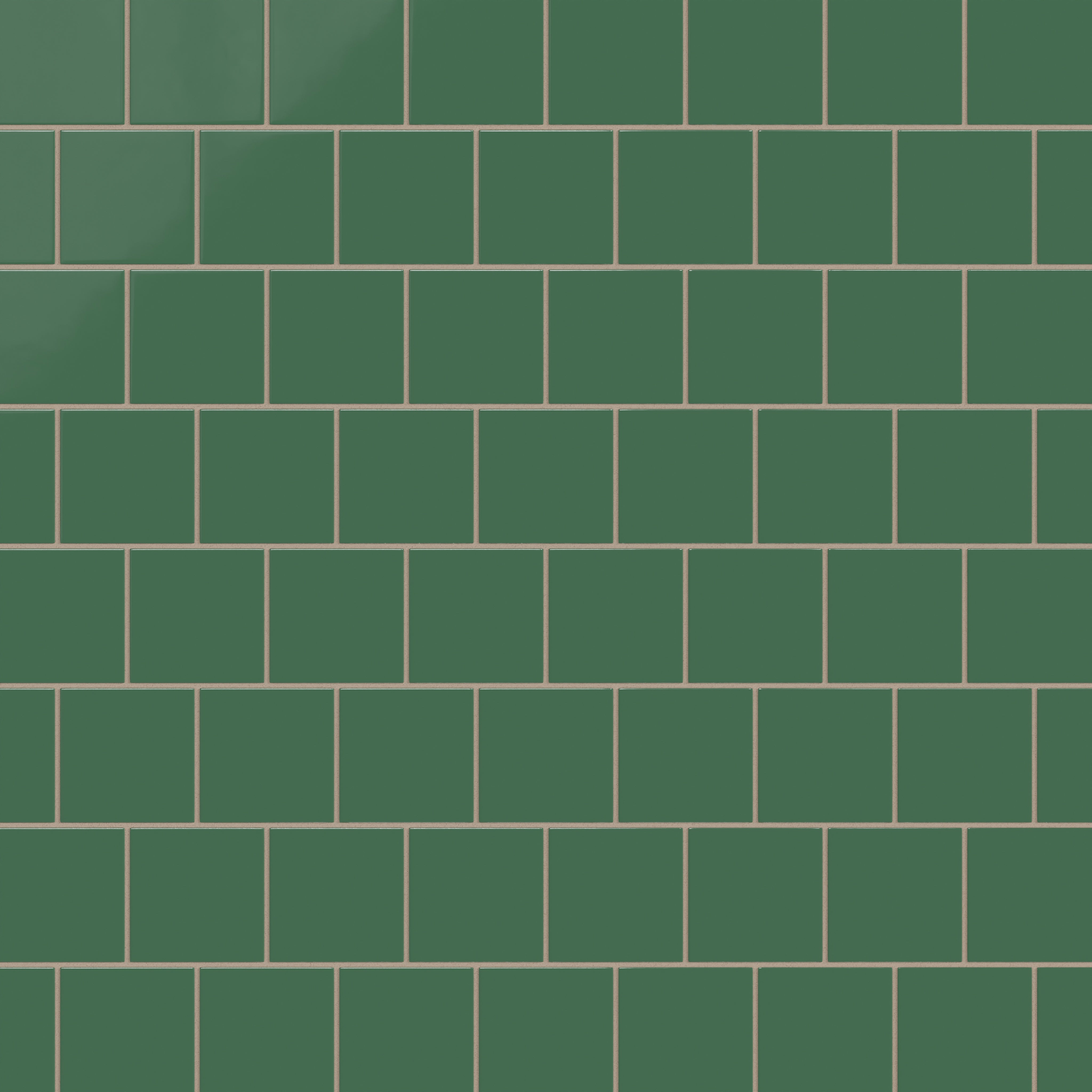 4x4 Natural Press Ceramic Tile in Viridian Gloss - Fireclay Tile