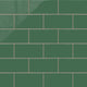 4x8 Natural Press Ceramic Tile in Viridian Gloss