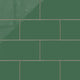 6x12 Natural Press Ceramic Tile in Viridian Gloss
