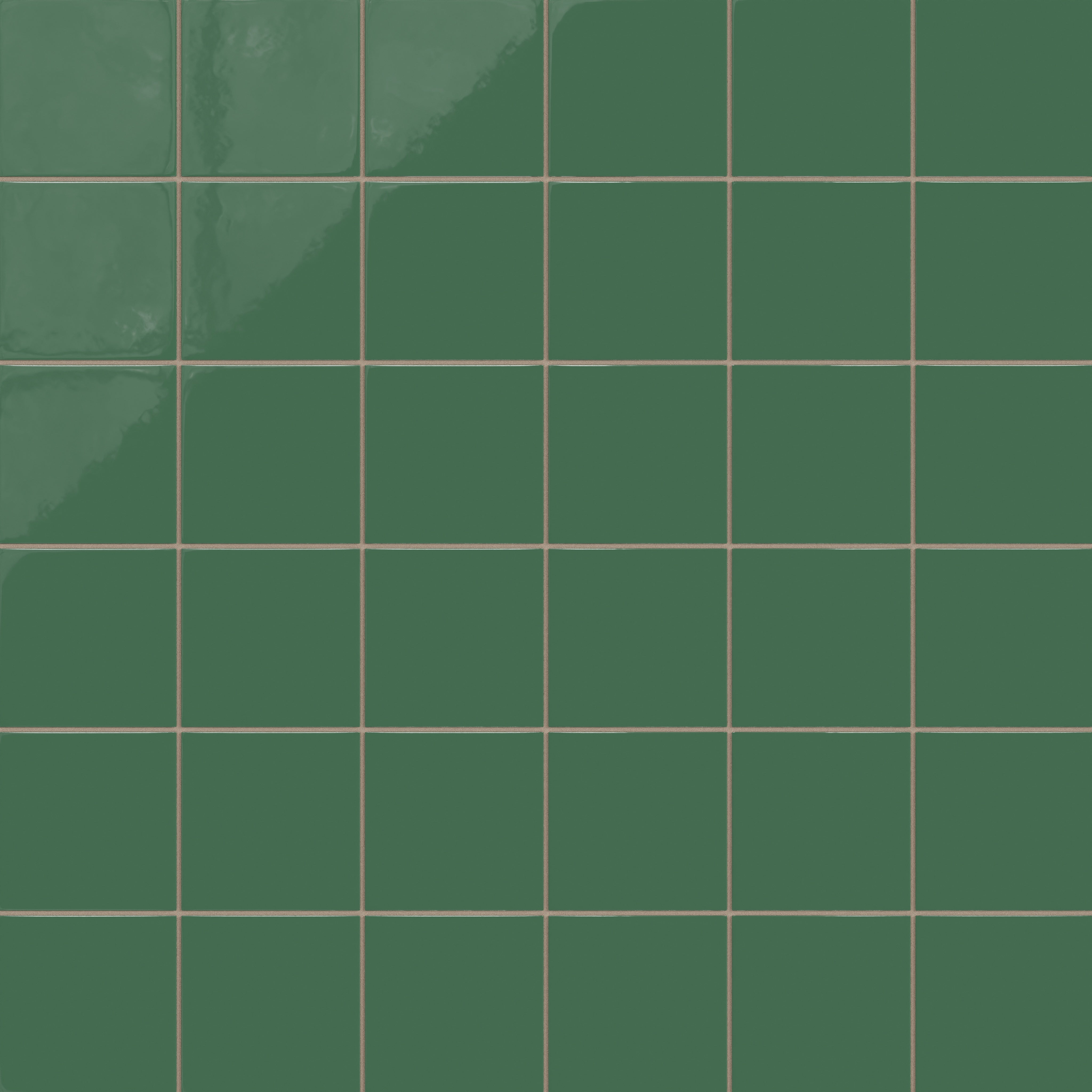 6x6 Natural Press Ceramic Tile in Viridian Gloss