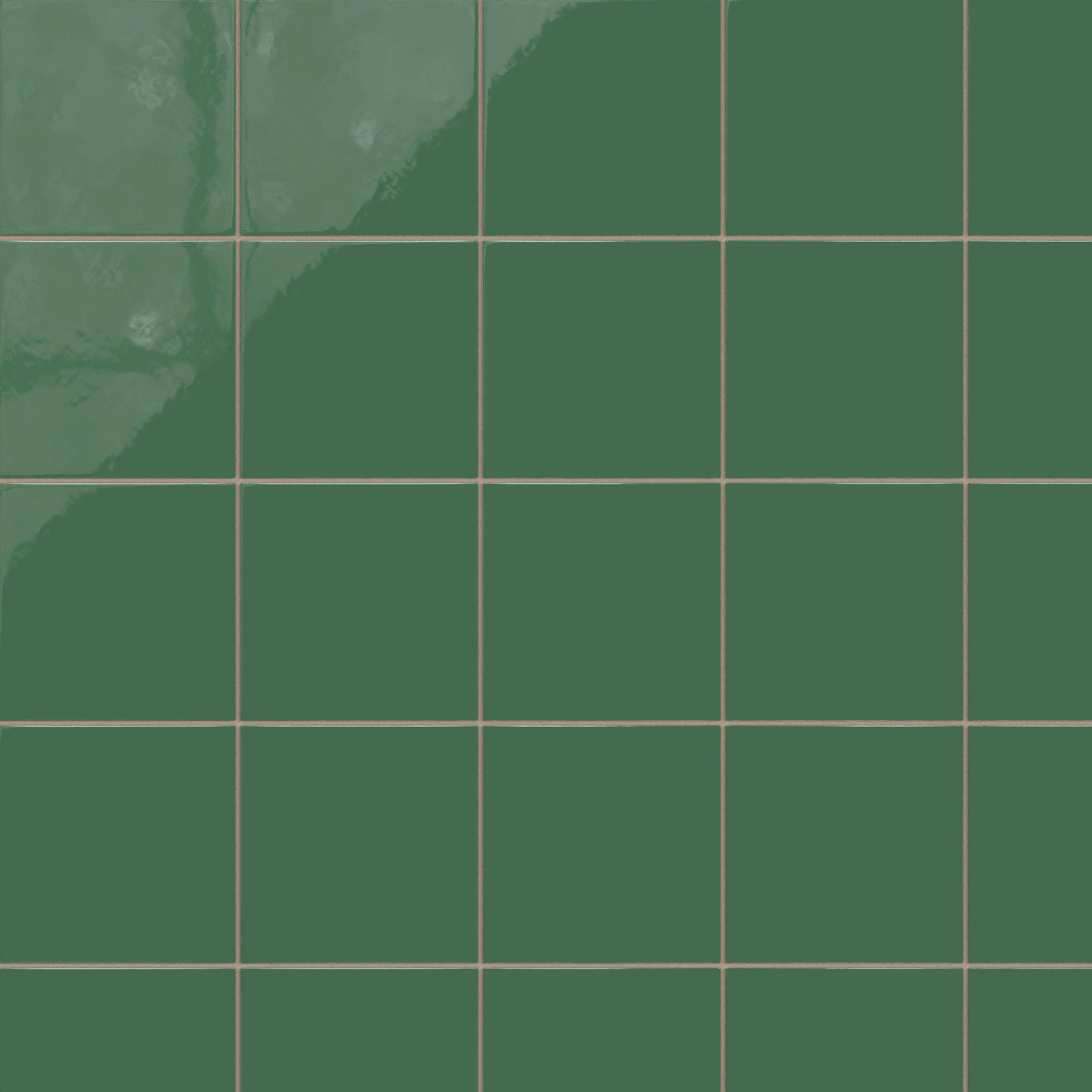 8x8 Natural Press Ceramic Tile in Viridian Gloss