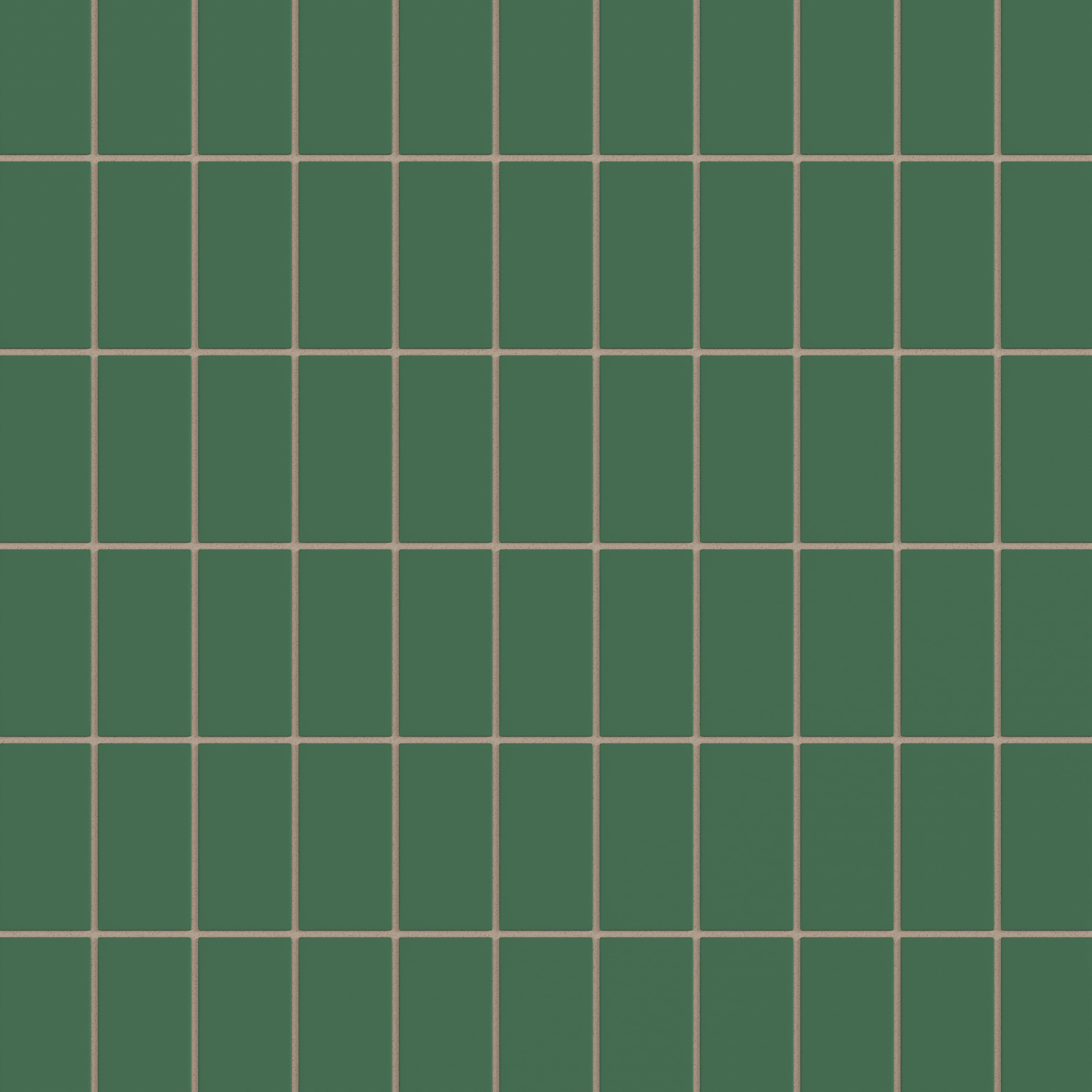 2x4 Straight Set Sheeted Natural Press Ceramic Mosaic Tile in Viridian Matte