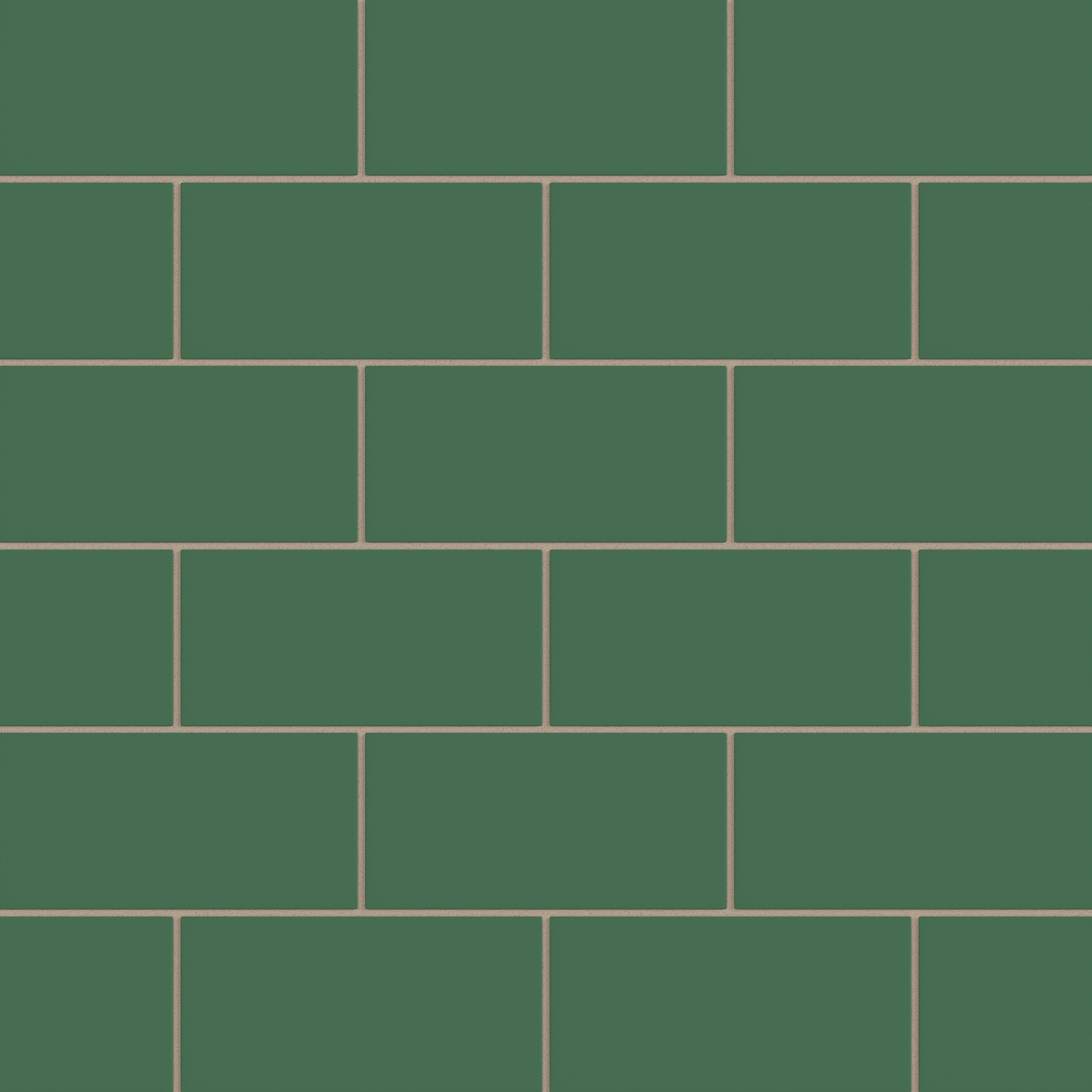 4x8 Natural Press Ceramic Tile in Viridian Matte