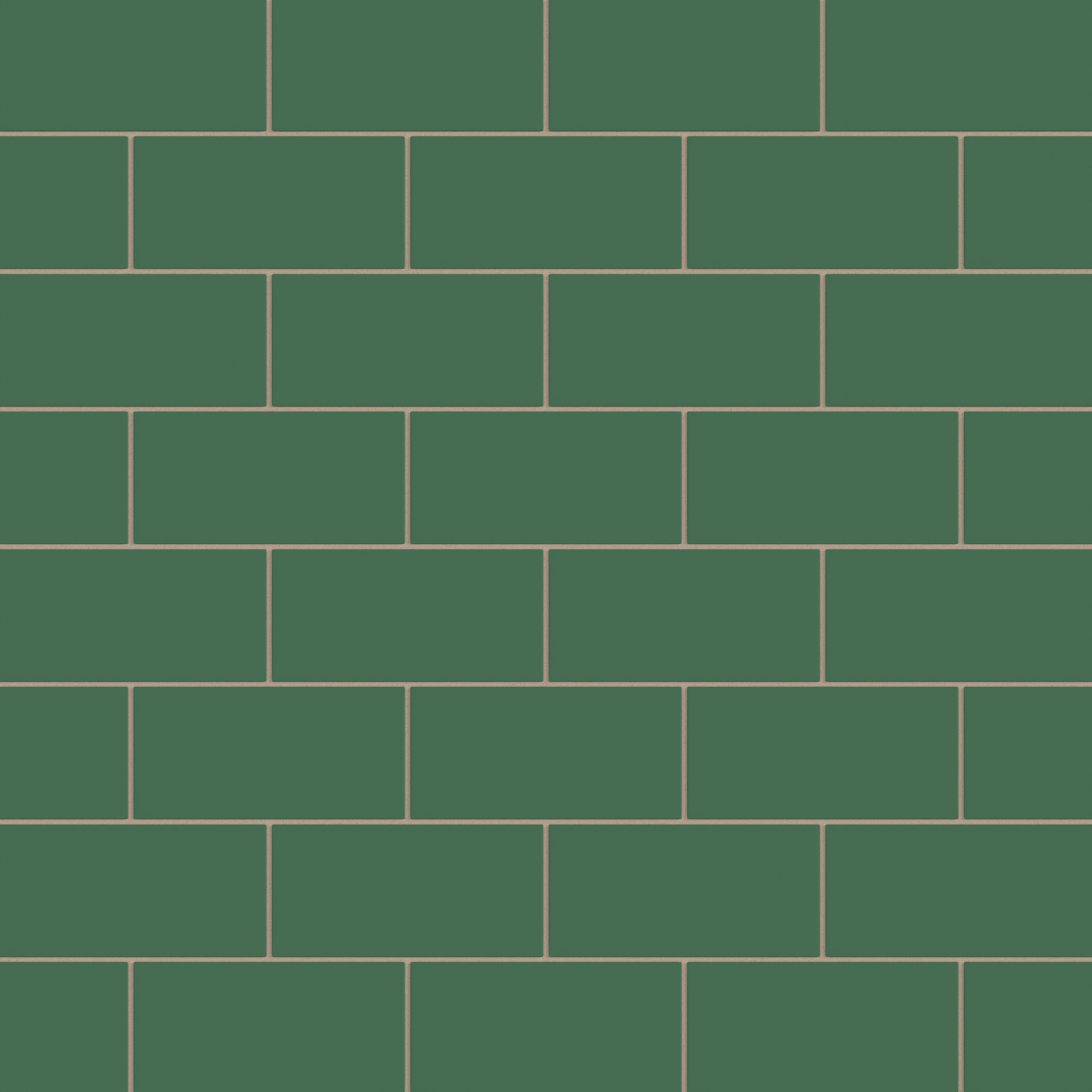4x8 Natural Press Ceramic Tile in Viridian Matte
