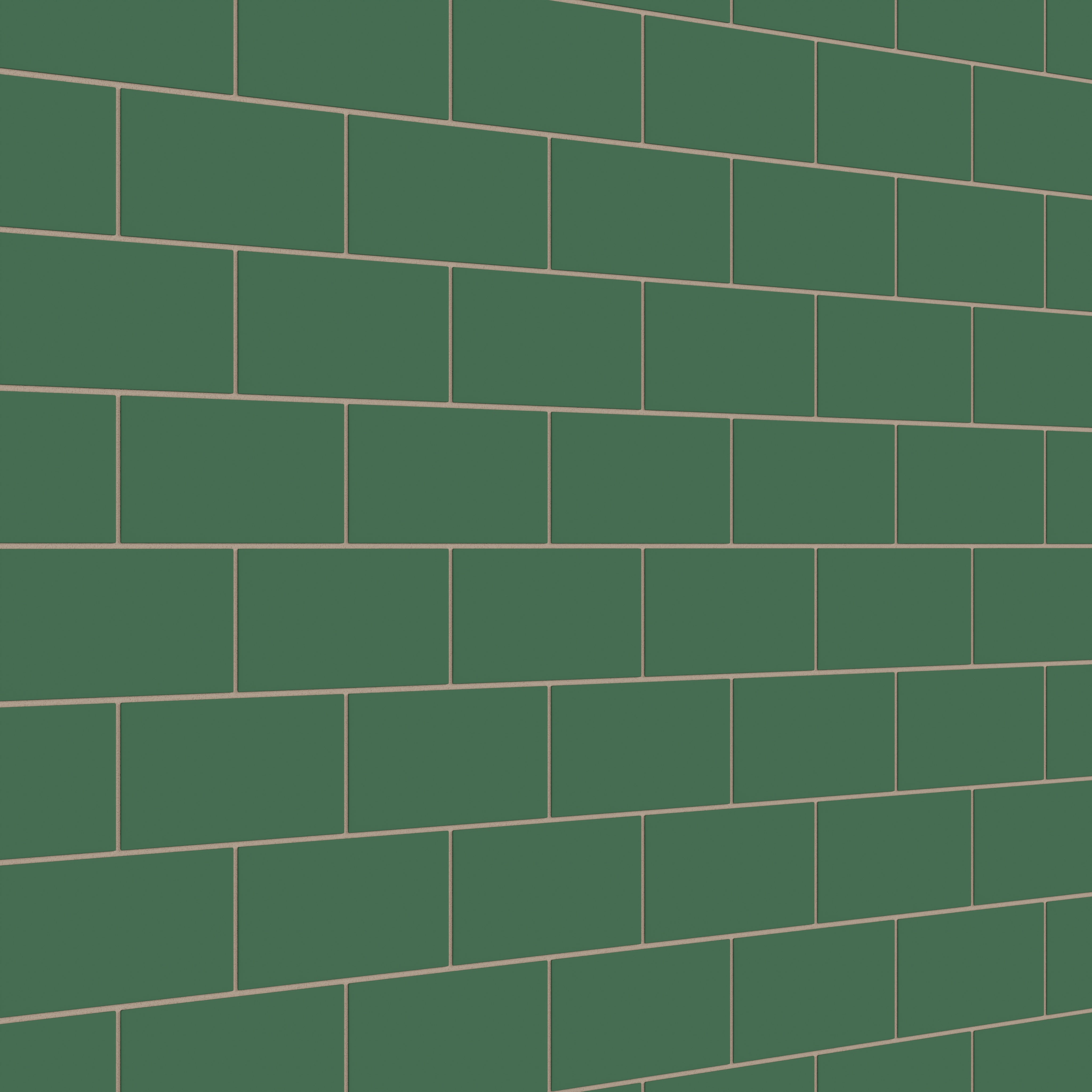 4x8 Natural Press Ceramic Tile in Viridian Matte