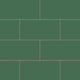 6x12 Natural Press Ceramic Tile in Viridian Matte