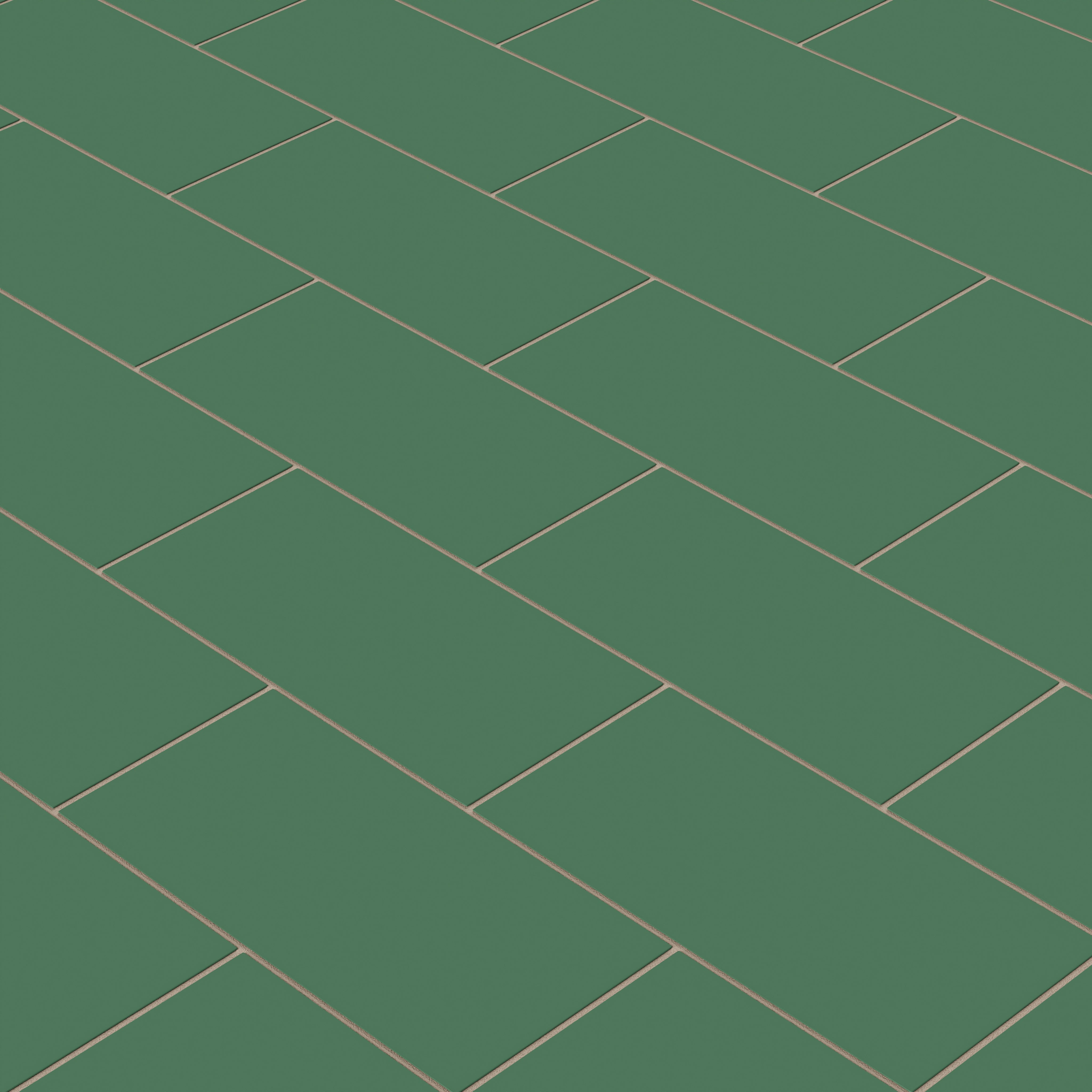 6x12 Natural Press Ceramic Tile in Viridian Matte