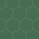 8" Hexagon Natural Press Ceramic Tile in Viridian Matte