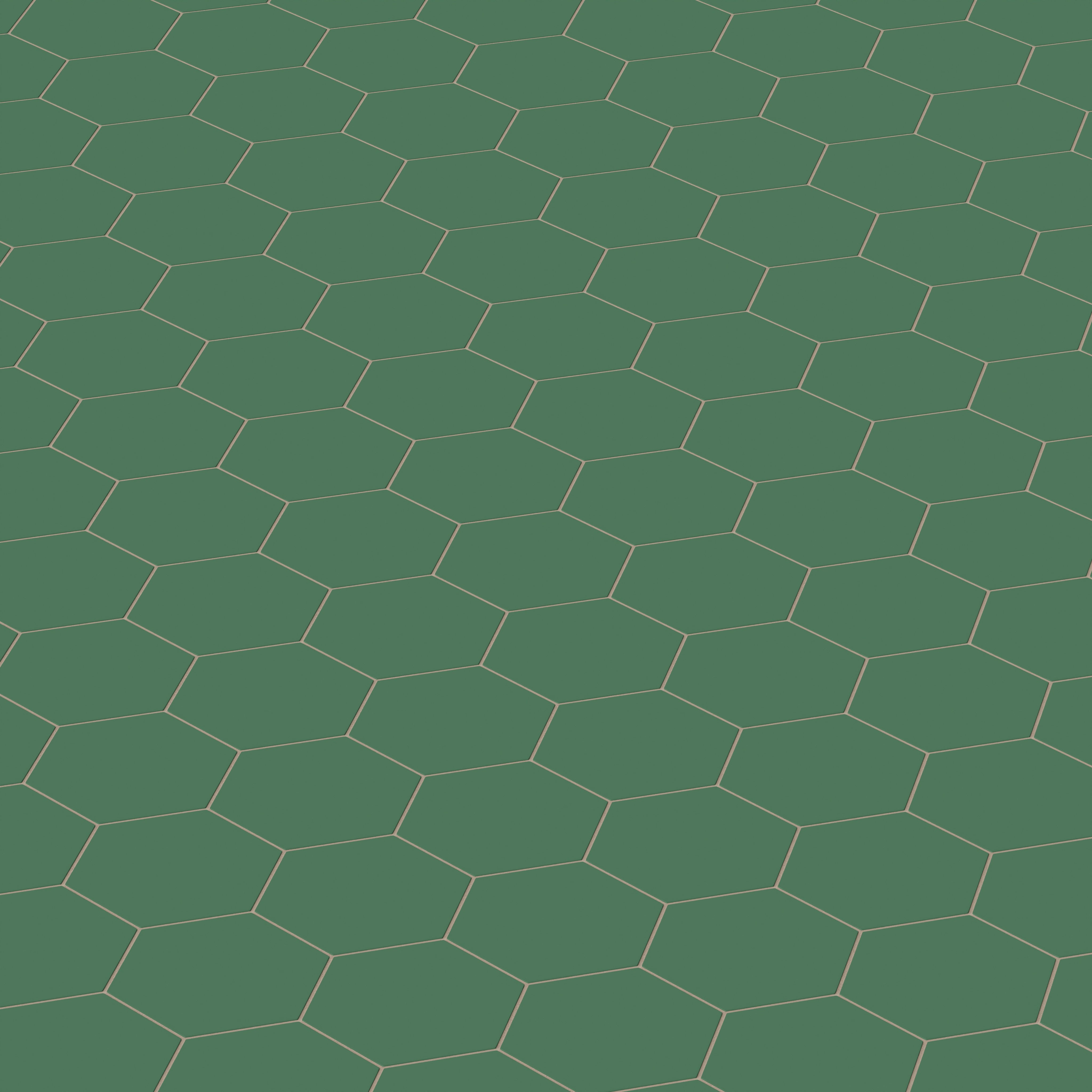 8" Hexagon Natural Press Ceramic Tile in Viridian Matte