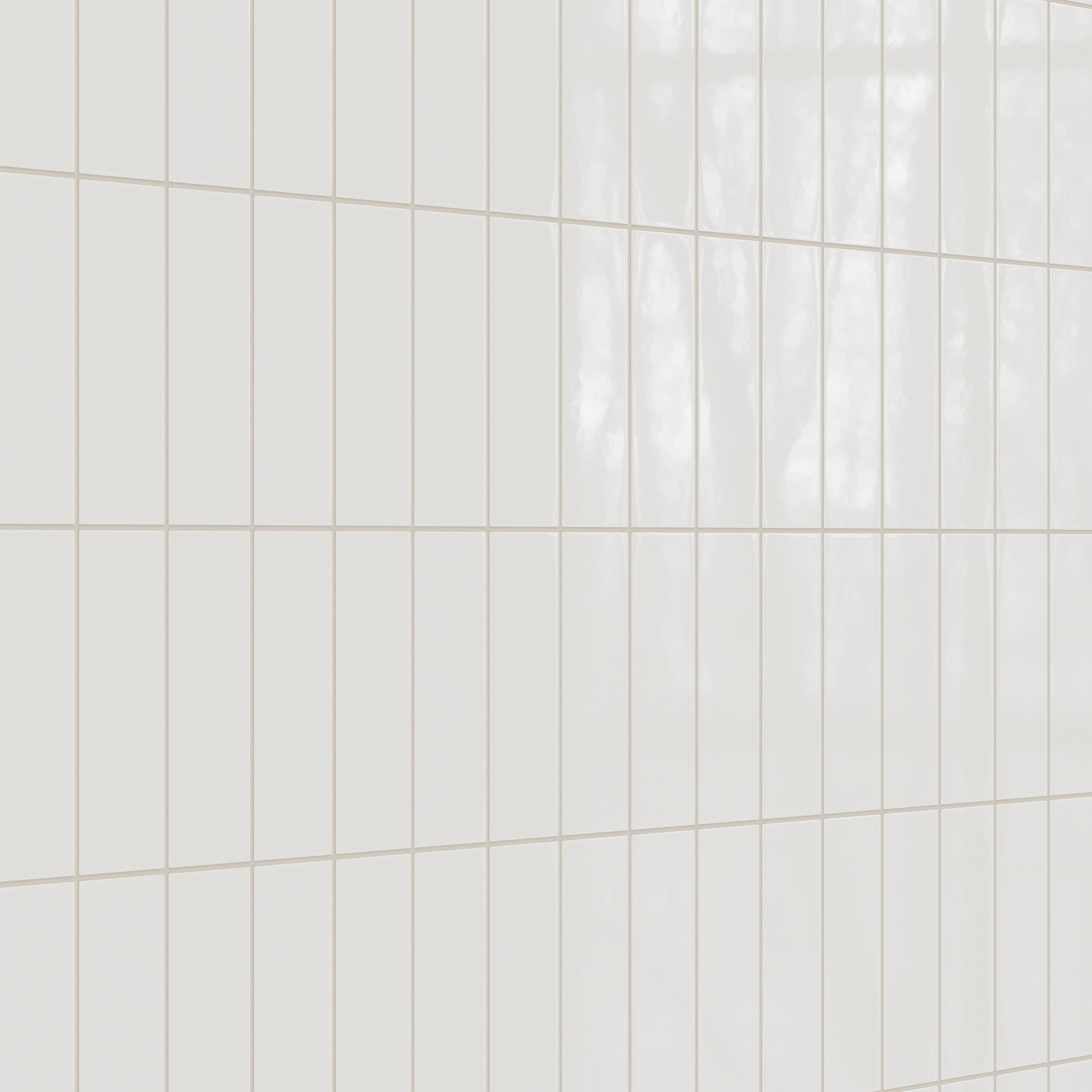 3x9 Natural Press Ceramic Tile in Zinc Gloss