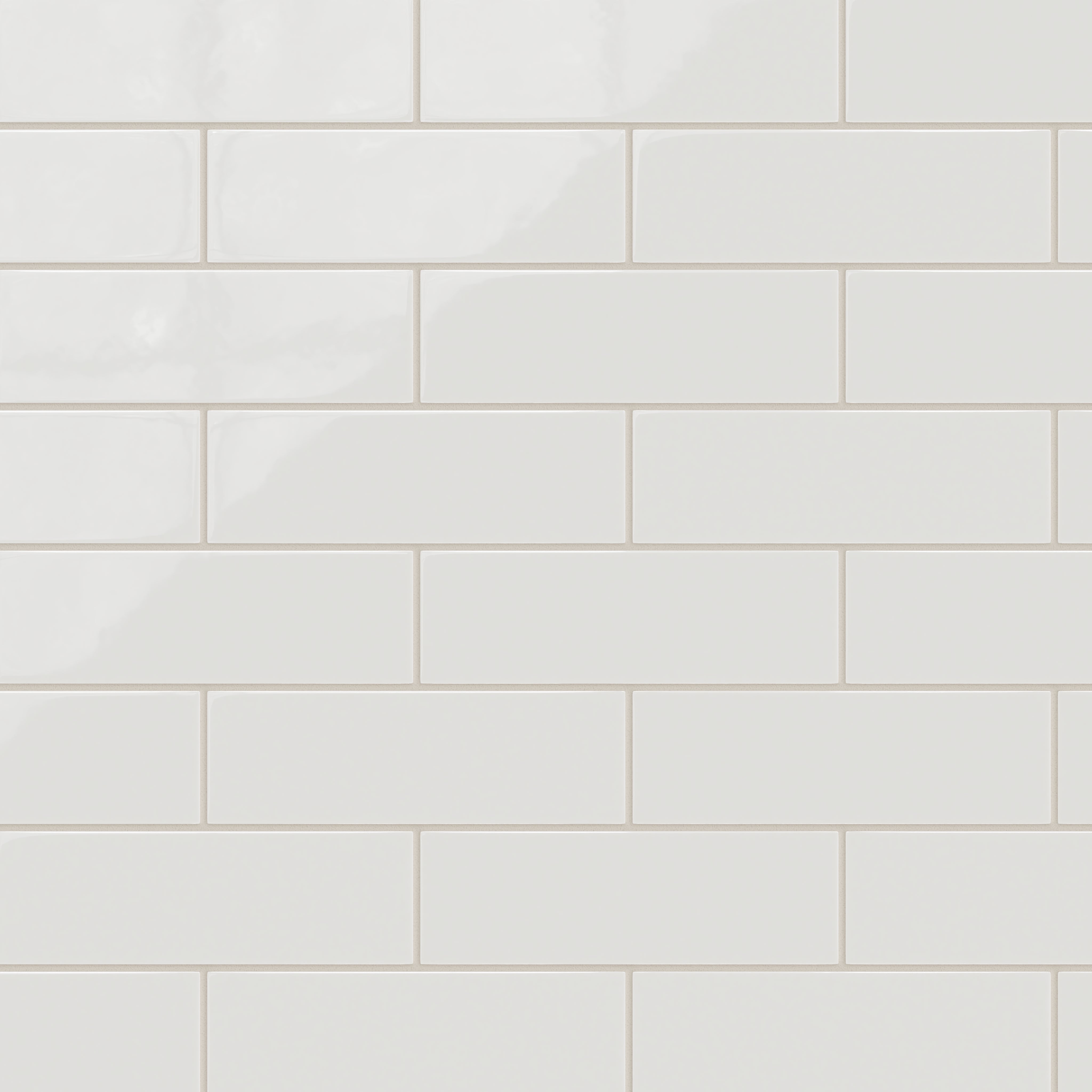 3x9 Natural Press Ceramic Tile in Zinc Gloss