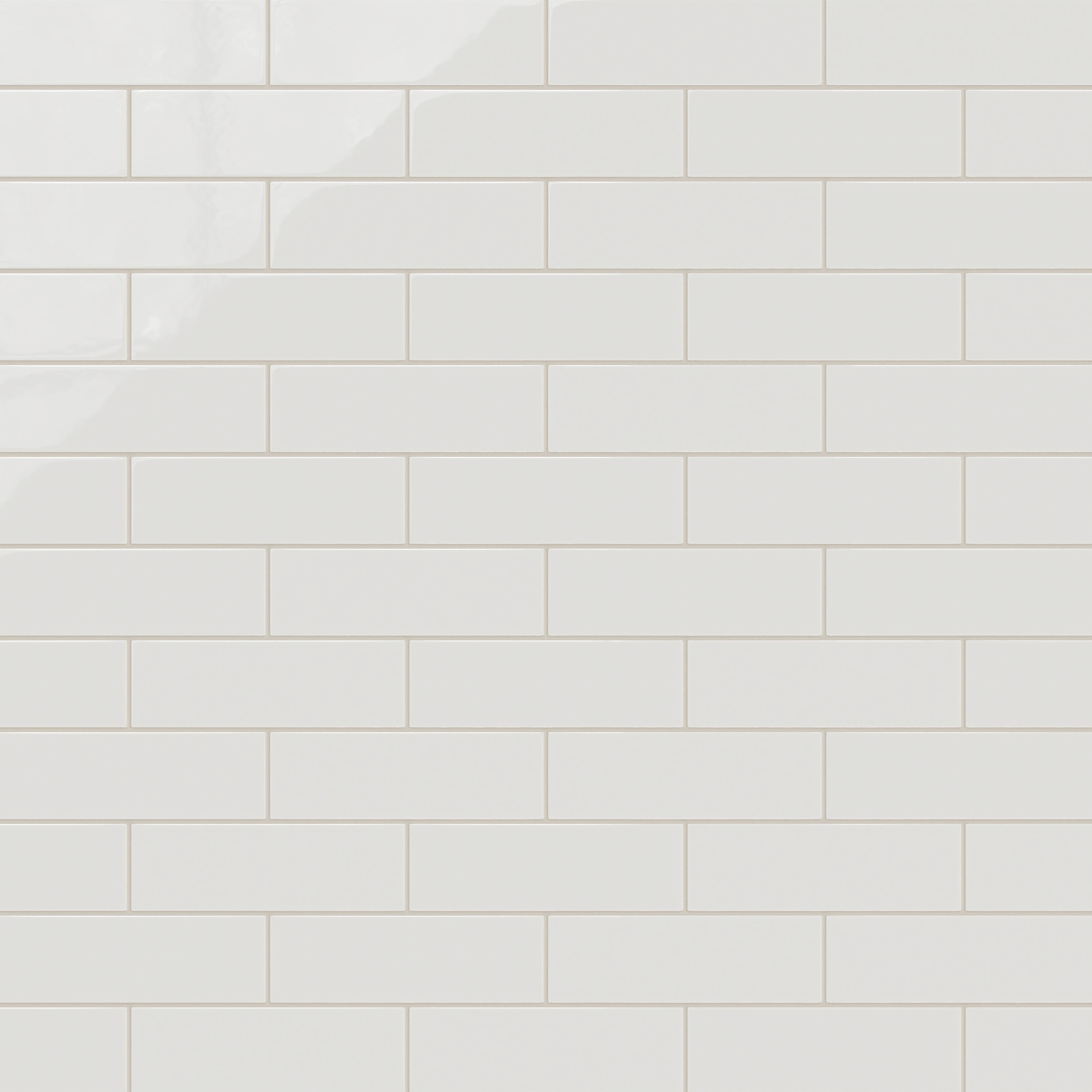 3x9 Natural Press Ceramic Tile in Zinc Gloss